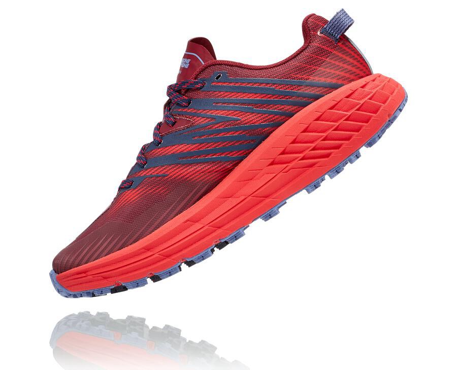 Hoka One One Trail Schoenen Dames - Speedgoat 4 - Rood - WX4170236